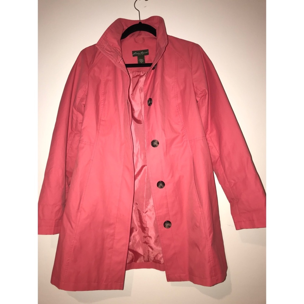 Vintage Pink Eddie Bauer trench coat!!